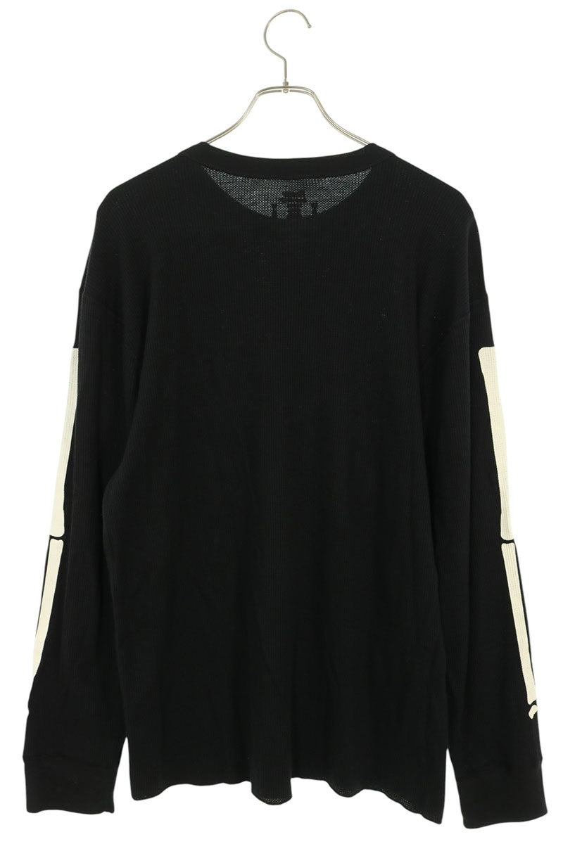SUPREME Hanes Bones Thermal Crew T-Shirt Black Size XL