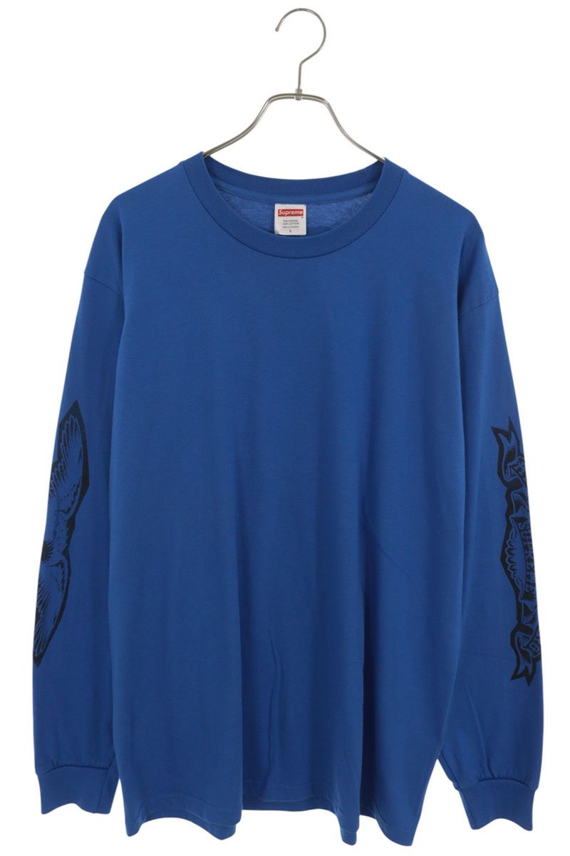 SUPREME 25AW ANTIHERO Eagle Long Sleeve T-Shirt Blue Size L