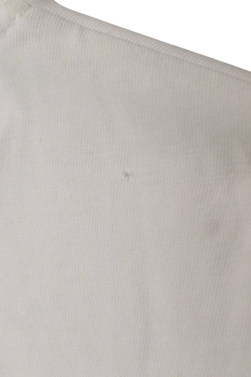 MONCLER Logo Patch Cotton Long Sleeve T-Shirt White Size M