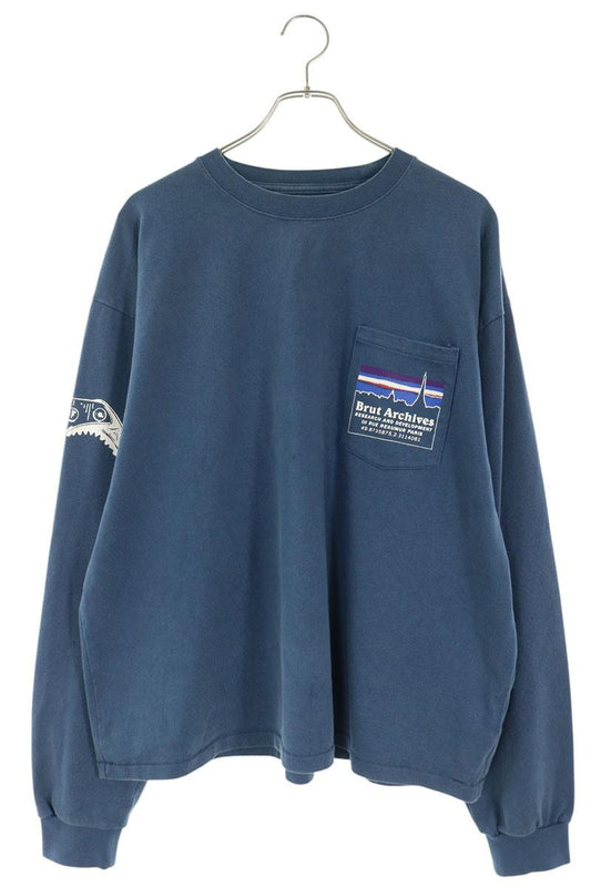 brut 26SS The Climber Vintage Long T-Shirt Blue Size XXL
