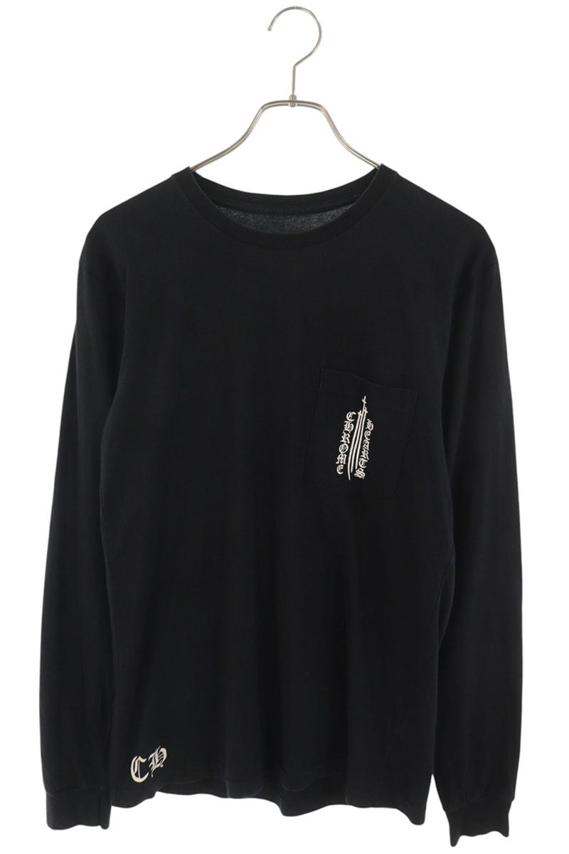 Chrome Hearts RS3 Cross Print Long Sleeve Black M Size M