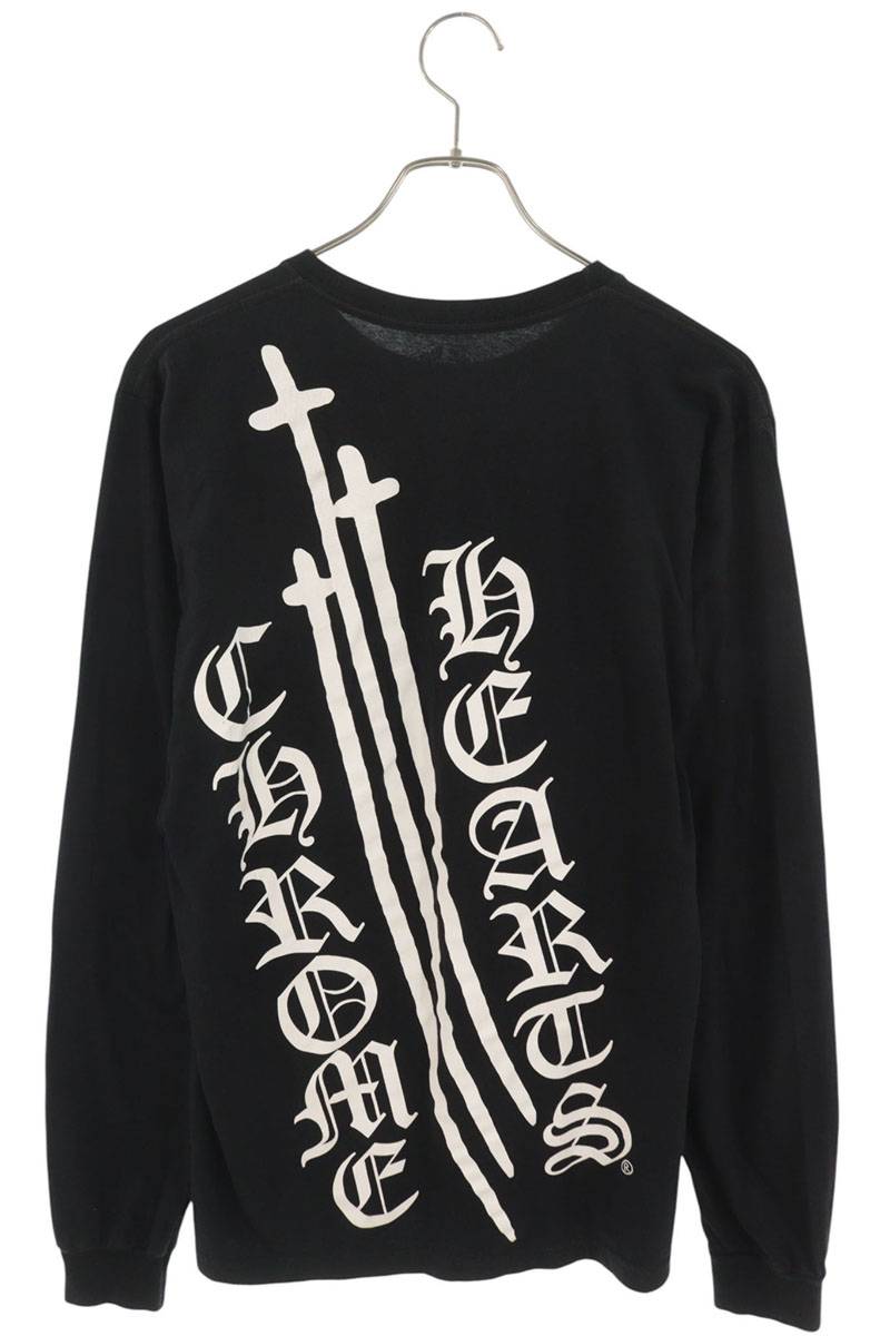 Chrome Hearts RS3 Cross Print Long Sleeve Black M Size M
