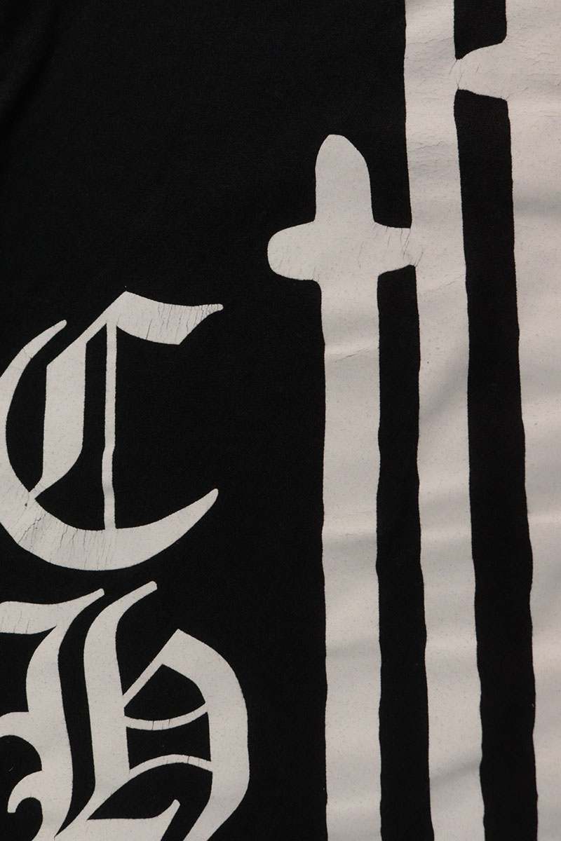 Chrome Hearts RS3 Cross Print Long Sleeve Black M Size M