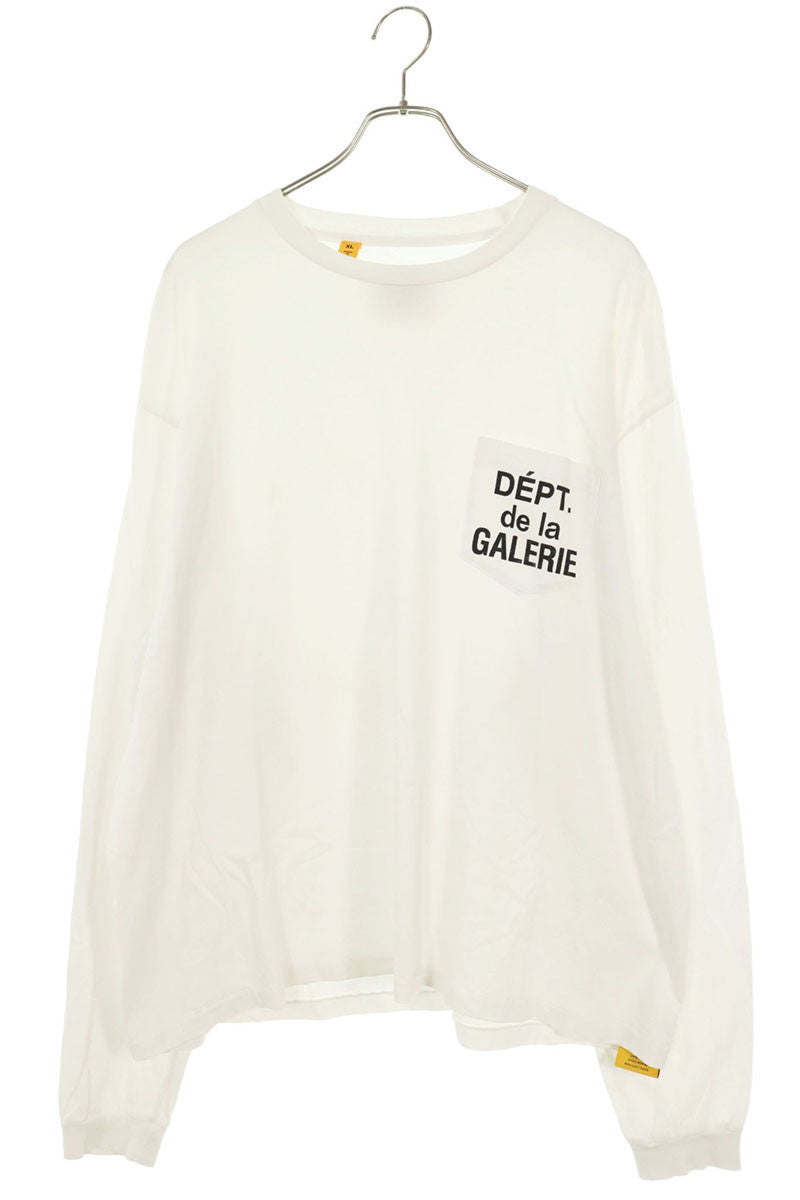 GALLERY DEPT "DEPT de la GALLERIE" Long Sleeve Tee White Size XL