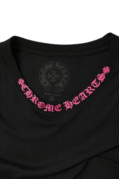 Chrome Hearts Neck Logo Print Cotton T-Shirt Multi Size XL