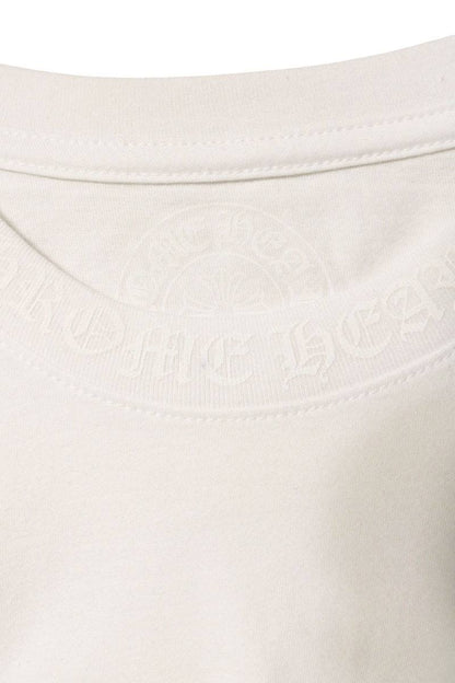 Chrome Hearts Neck Logo Print Cotton T-Shirt White Size XL