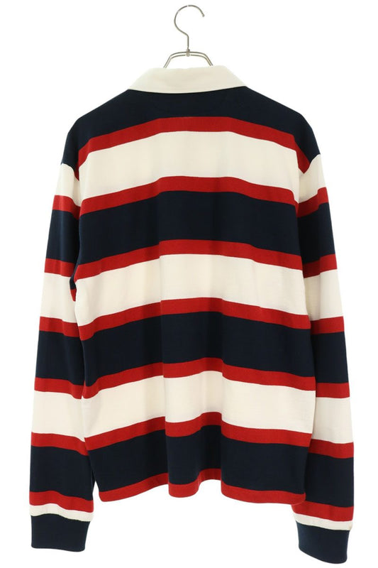 CELINE Blazon Stripe Long Sleeve Rugby Polo Multi Size L