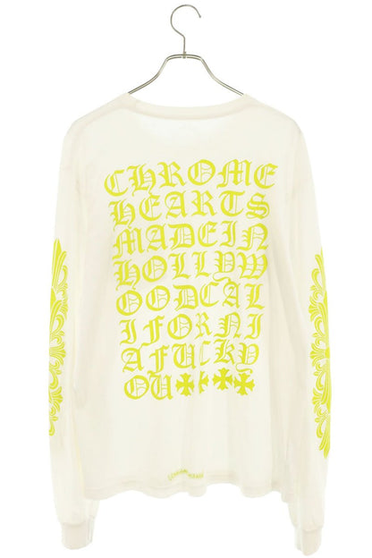 Chrome Hearts Back Lettering Floral Cross Tee Multi Size L