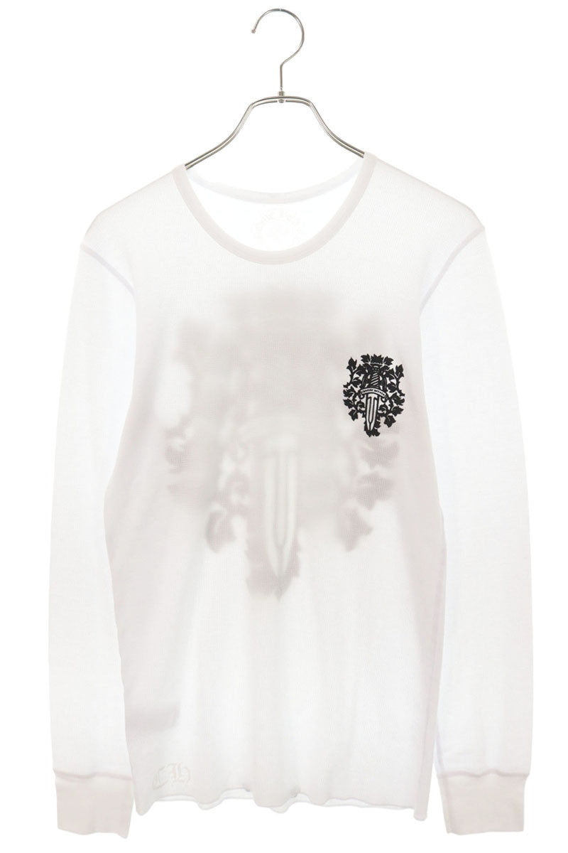 Chrome Hearts Vine Dagger Thermal Long T-Shirt White Size L