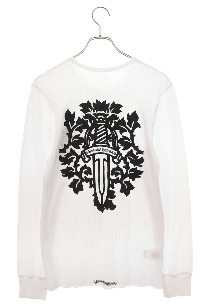 Chrome Hearts Vine Dagger Thermal Long T-Shirt White Size L