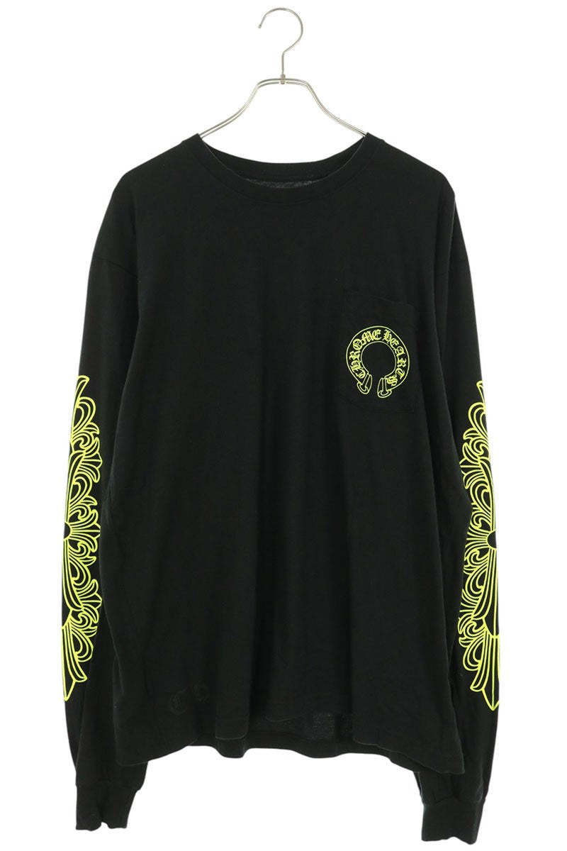 Chrome Hearts Back Horseshoe Print Long Sleeve Tee Multi Size M