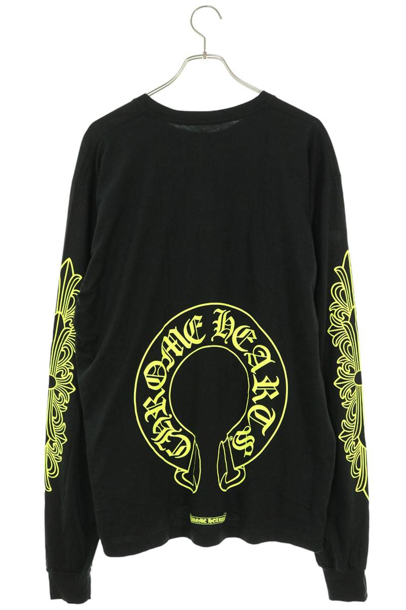Chrome Hearts Back Horseshoe Print Long Sleeve Tee Multi Size M