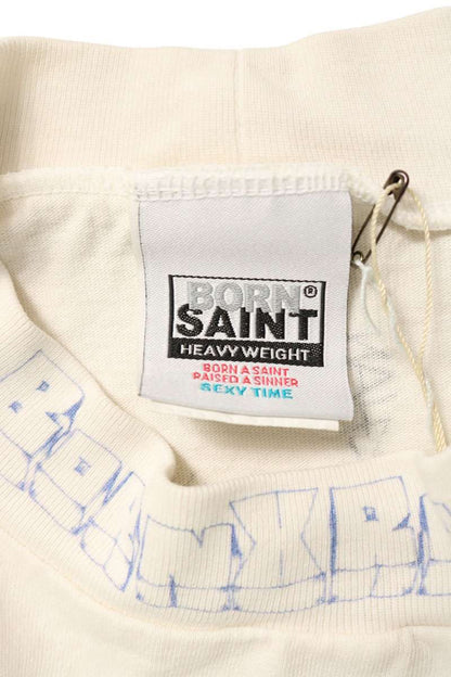 SAINT MICHAEL Graffiti AOP Long Sleeve T-Shirt White Size ONE