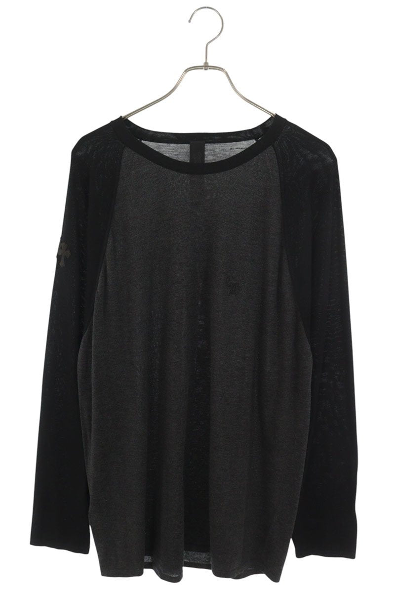 Chrome Hearts U MIXED EMOTIONS Raglan Long Sleeve Tee Black Size XL