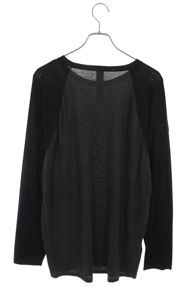 Chrome Hearts U MIXED EMOTIONS Raglan Long Sleeve Tee Black Size XL