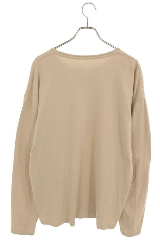 LEMAIRE Cotton Linen Crew Neck Pocket Long Sleeve Tee Size M