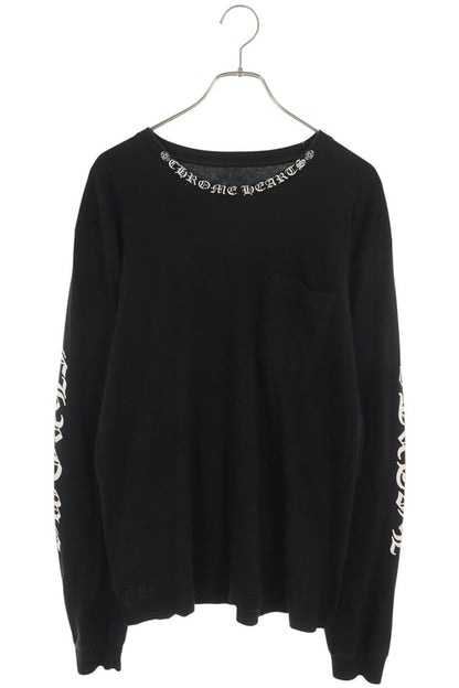 Chrome Hearts Neck Logo Print Long Sleeve Tee Size XL