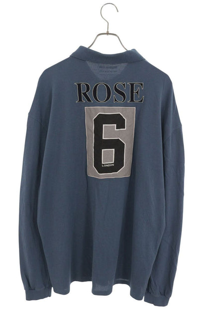 MARTIN ROSE 26SS Back Numbering Patch Long Polo Blue Size S
