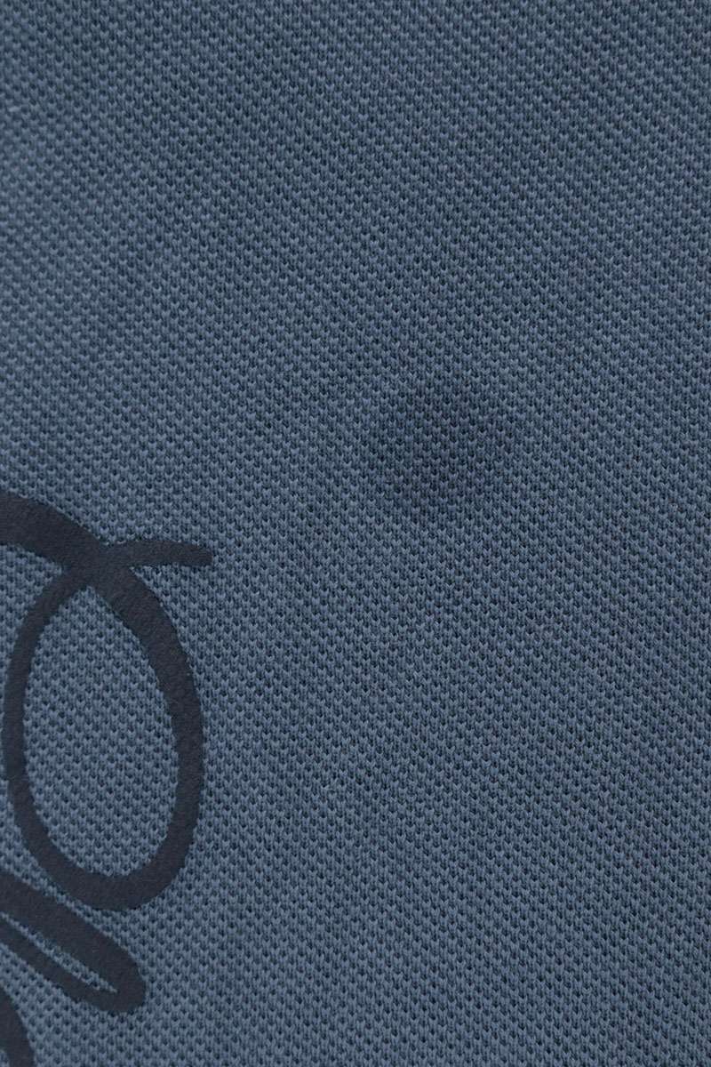 MARTIN ROSE 26SS Back Numbering Patch Long Polo Blue Size S