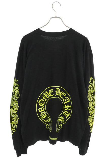 Chrome Hearts Floral Logo Print Long Sleeve T-Shirt Black Size XL