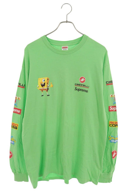 SUPREME Castelli Spongebob Long Sleeve Tee Light Green Size L