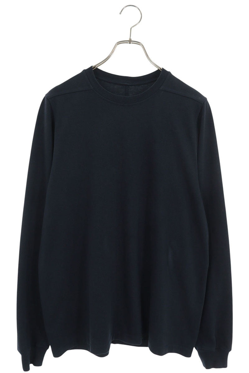 Rick Owens 20AW Navy Crewneck Cotton Long Sleeve Tee Size S