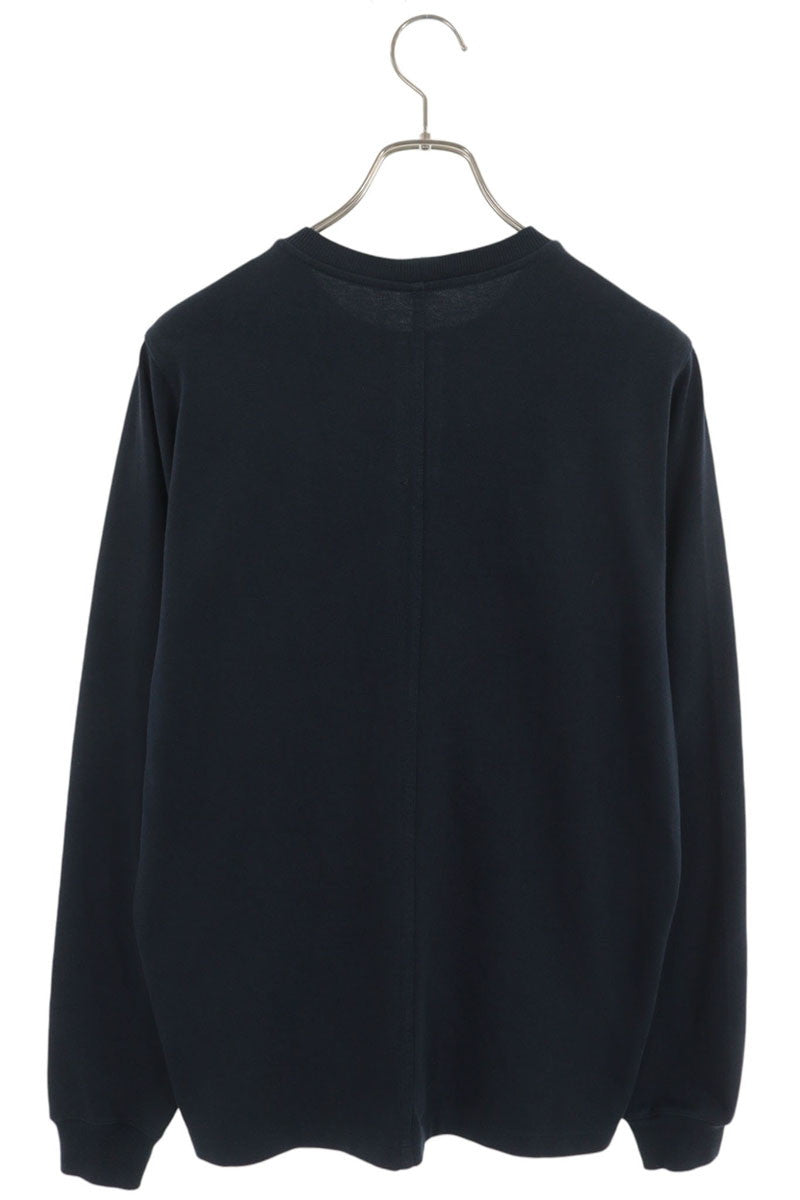 Rick Owens 20AW Navy Crewneck Cotton Long Sleeve Tee Size S