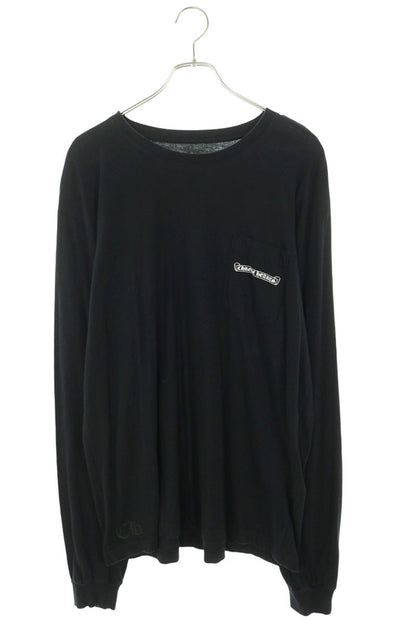 Chrome Hearts Black Cotton Back Logo Print Long Sleeve Tee Size XL