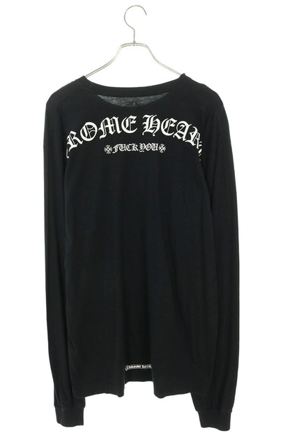Chrome Hearts Black Cotton Back Logo Print Long Sleeve Tee Size XL