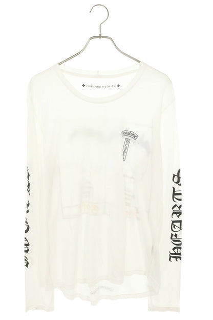 Chrome Hearts Back Print Long Sleeve Tee White Size M