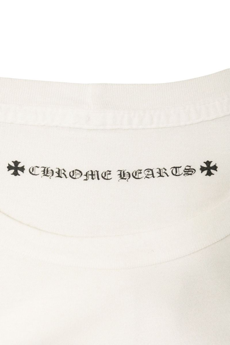 Chrome Hearts Back Print Long Sleeve Tee White Size M