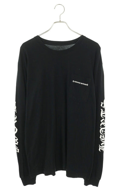 Chrome Hearts Bone Cemetery Print Long Sleeve Tee Black Size XL