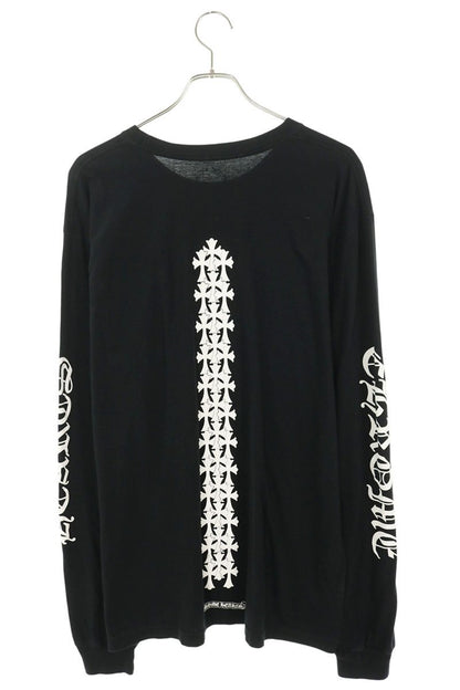 Chrome Hearts Bone Cemetery Print Long Sleeve Tee Black Size XL