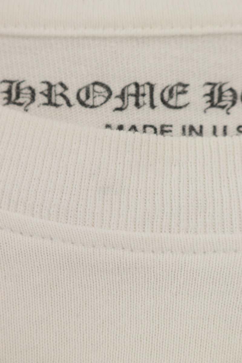 Chrome Hearts American Flag Logo Print T-Shirt White Size L