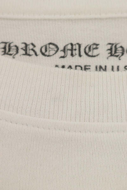 Chrome Hearts American Flag Logo Print T-Shirt White Size L