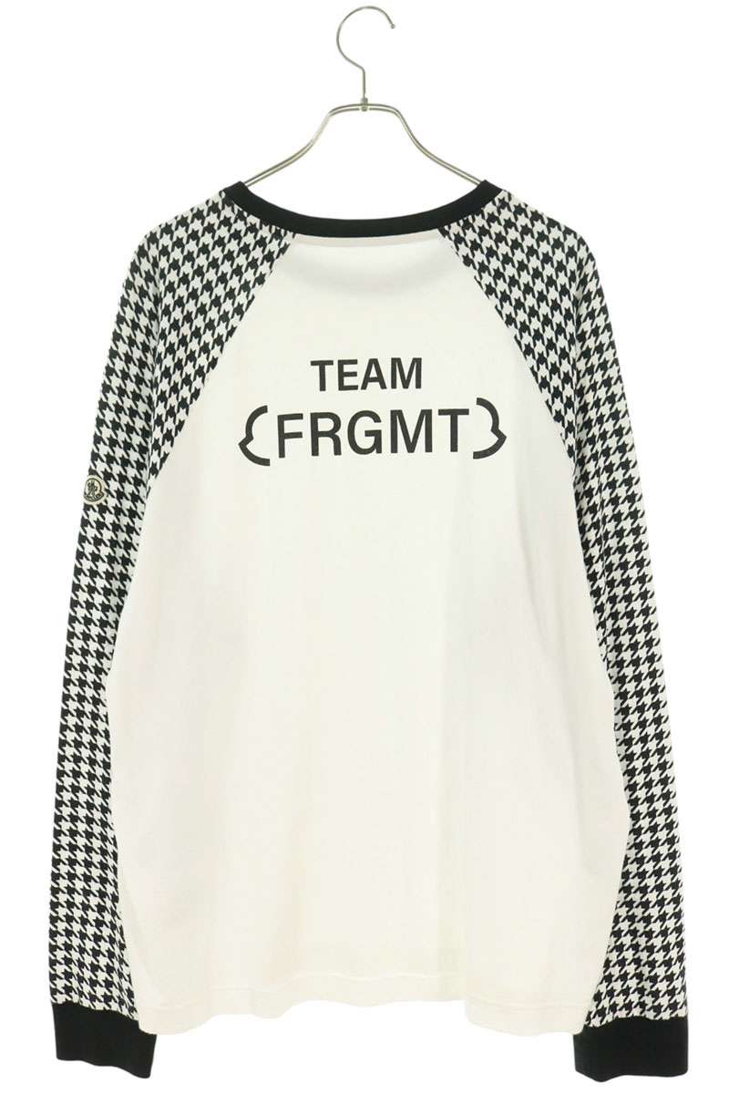 Moncler Genius Houndstooth Raglan Long Sleeve Tee