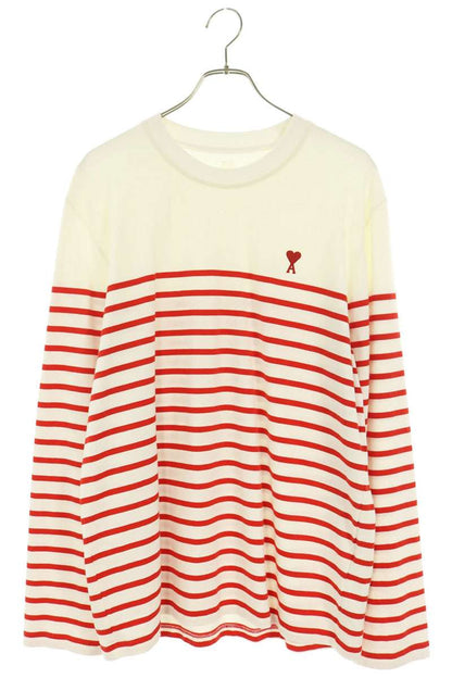 AMI Alexandre Mattiussi Heart Embroidered Sleeve Tee Size XL