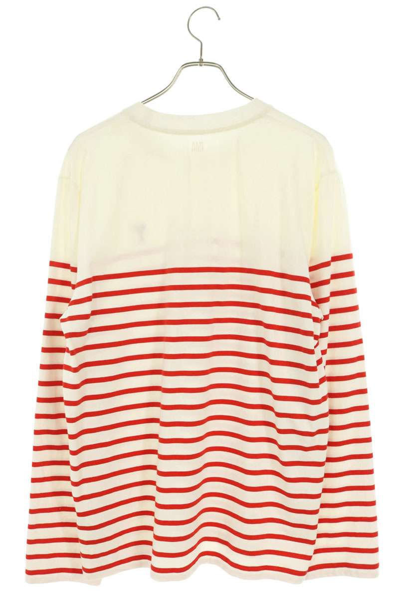 AMI Alexandre Mattiussi Heart Embroidered Sleeve Tee Size XL
