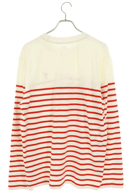 AMI Alexandre Mattiussi Heart Embroidered Sleeve Tee Size XL