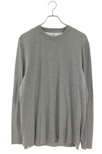 BRUNELLO CUCINELLI Cotton Crewneck Long Tee Gray Size L