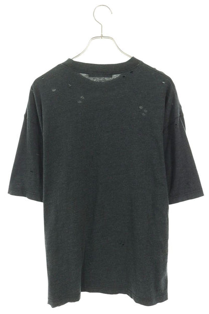 ACNE STUDIOS Vintage Circle Logo Print Long Sleeve Shirt Gray Size S