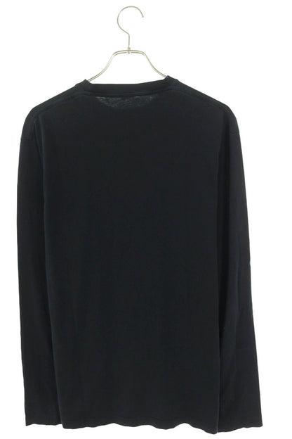 LOEWE Anagram Embroidered Pocket Long Tee Black Size M