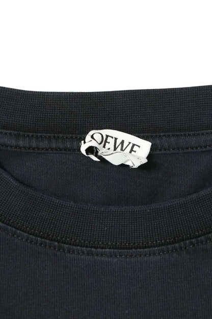 LOEWE Anagram Embroidered Pocket Long Tee Black Size M