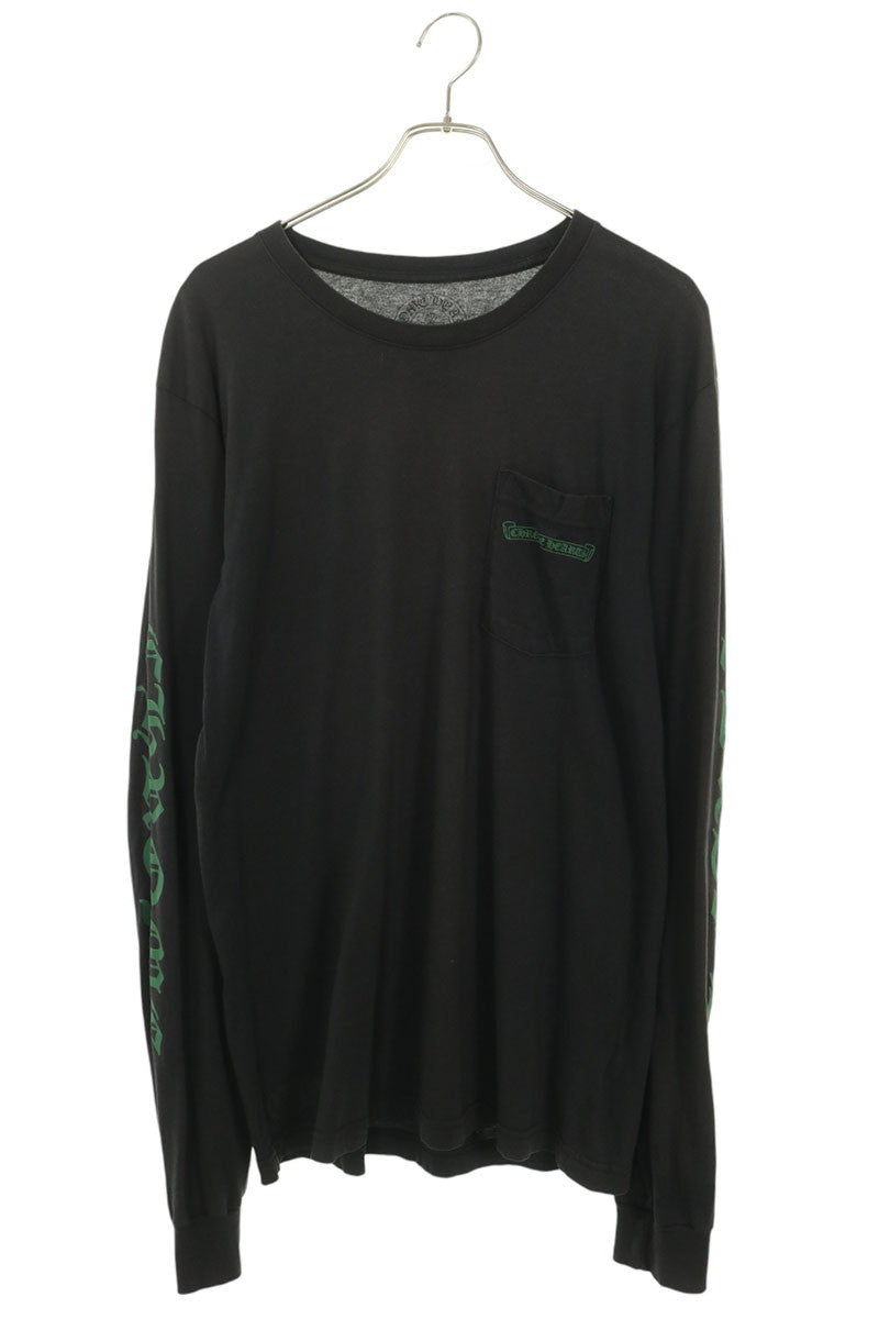 Chrome Hearts Back Cemetery Print Long Sleeve Tee Black Size L