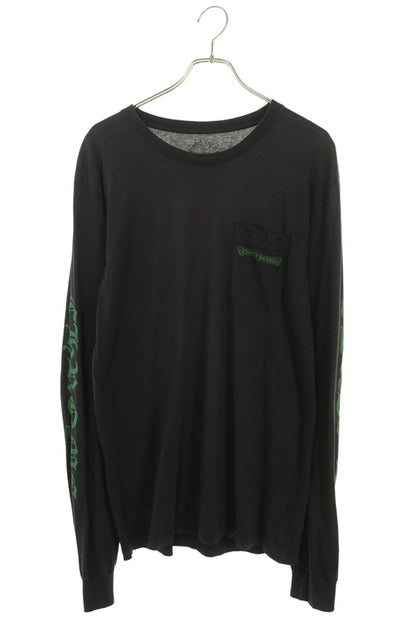 Chrome Hearts Back Cemetery Print Long Sleeve Tee Black Size L
