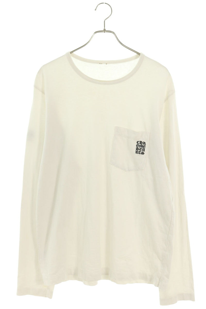 Chrome Hearts Y NOT Chest Pocket Tee White Size L