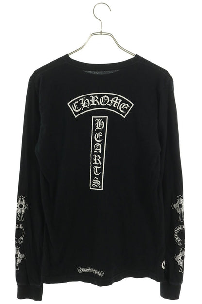 Chrome Hearts Back T-Bar Print Long Sleeve Tee Black Size S