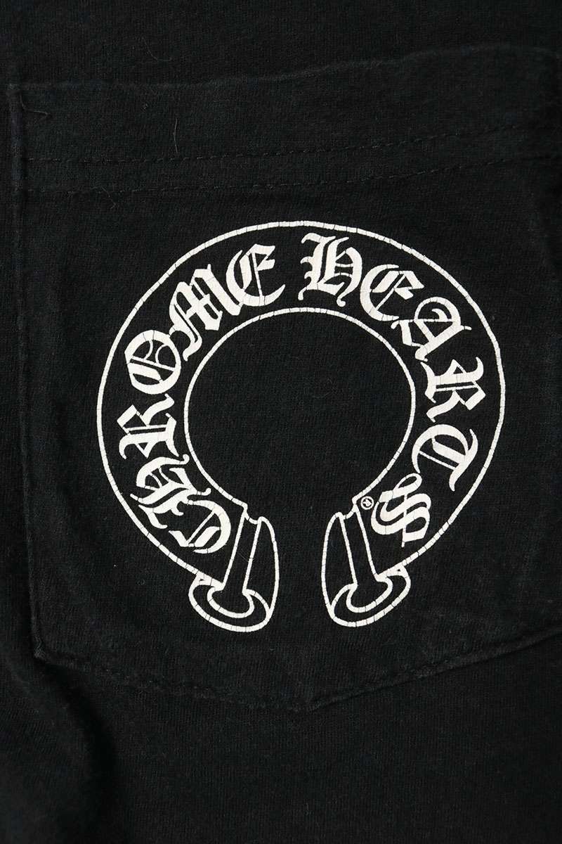 Chrome Hearts Back T-Bar Print Long Sleeve Tee Black Size S