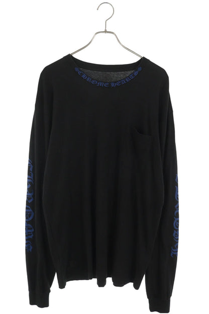 Chrome Hearts Neck Logo Print Long Sleeve Tee Multi Size XL