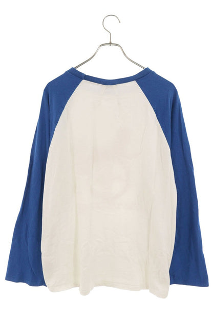 RHUDE Front Print Raglan Cotton Long T-Shirt Multi Size M